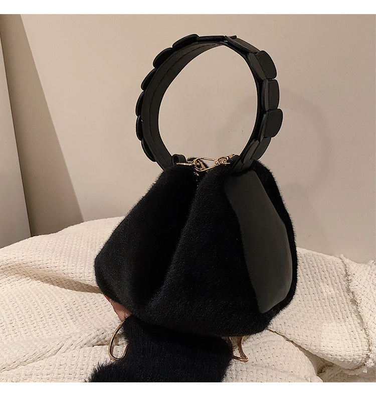 Autumn And Winter Small Furry Crossbody Hand Bag Female Bags - BOSS MANGO