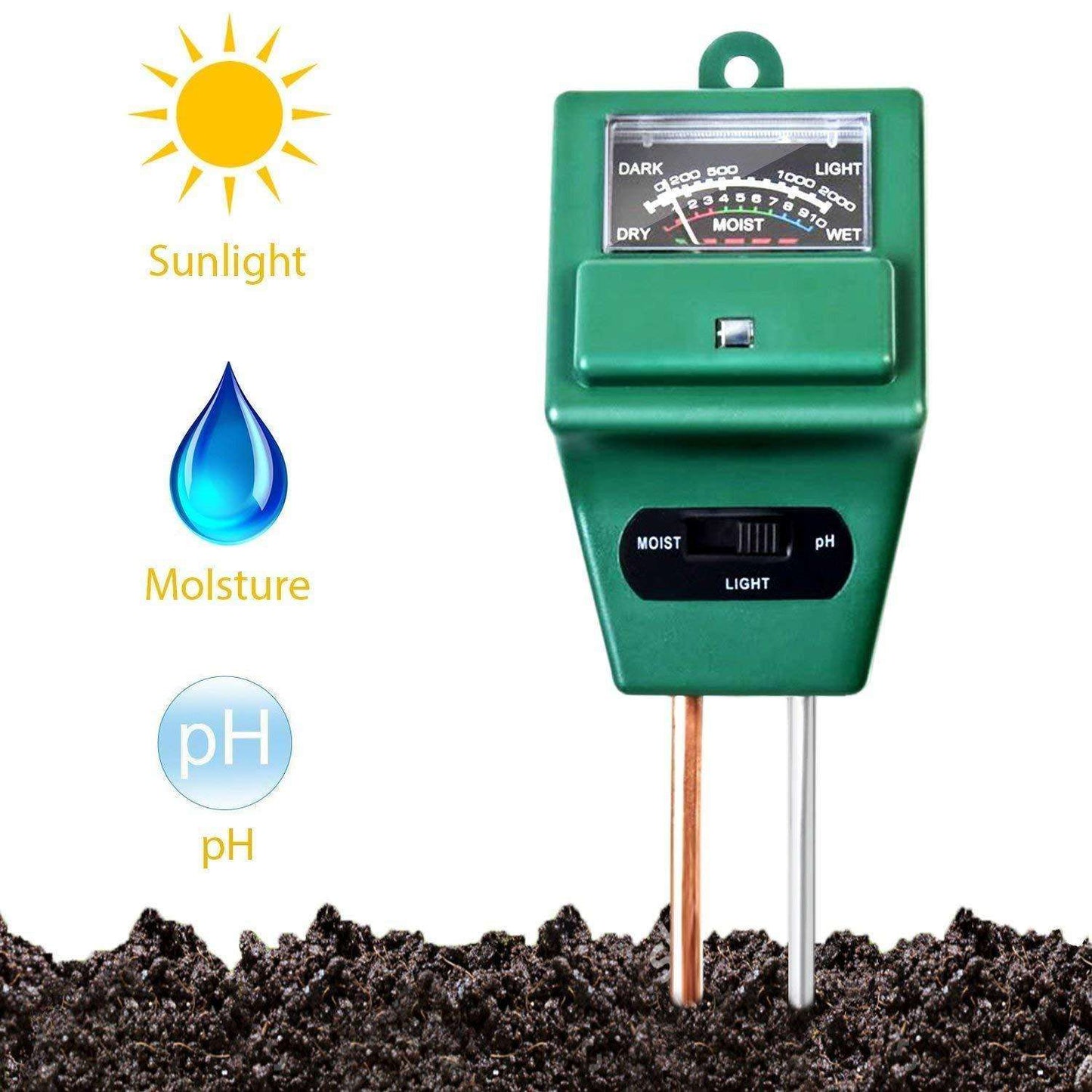 605 -3 Way Soil Meter (Ph Testing Meter) - BOSS MANGO