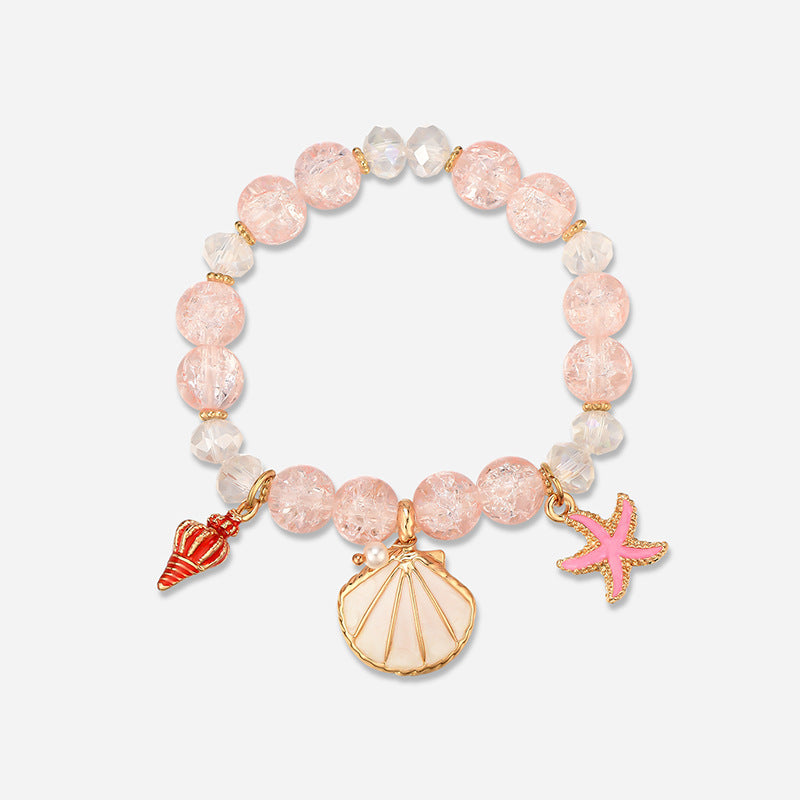 Hot Selling Starfish And Scallop Alloy Beaded Bracelet - BOSS MANGO