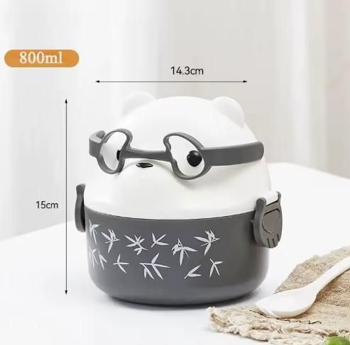 Cute Teddy Cartoon Tiffin Box – 300ml Leakproof BPA-Free Lunch Box 6178937673