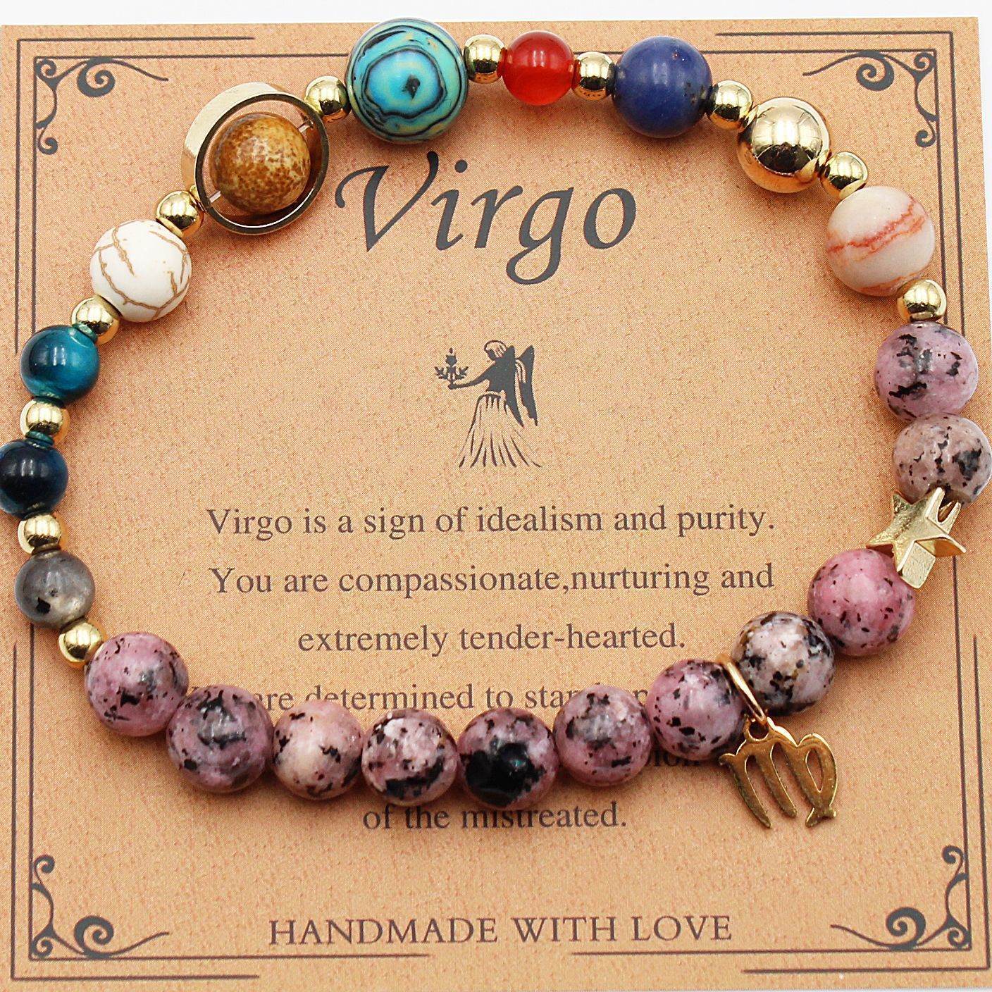 Viego Eight Planets 12 Constellation Bracelet Natural Stone Hemp Stone 625ffe40-af52-4b80-a05d-0e0dac20f404
