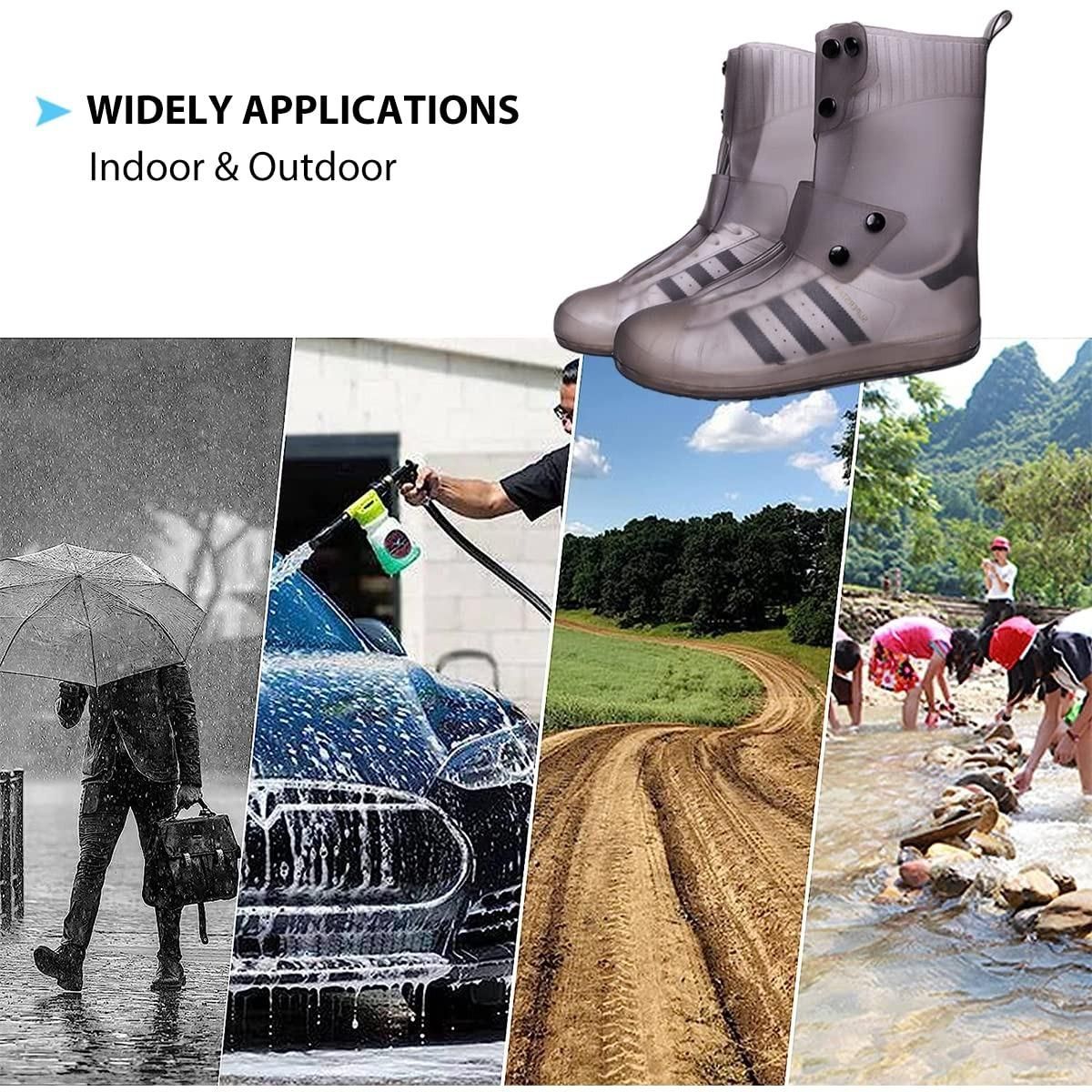 Premium Waterproof Rain Shoe Covers with Secure Button Closure – Ultimate Footwear Protection 6279900754