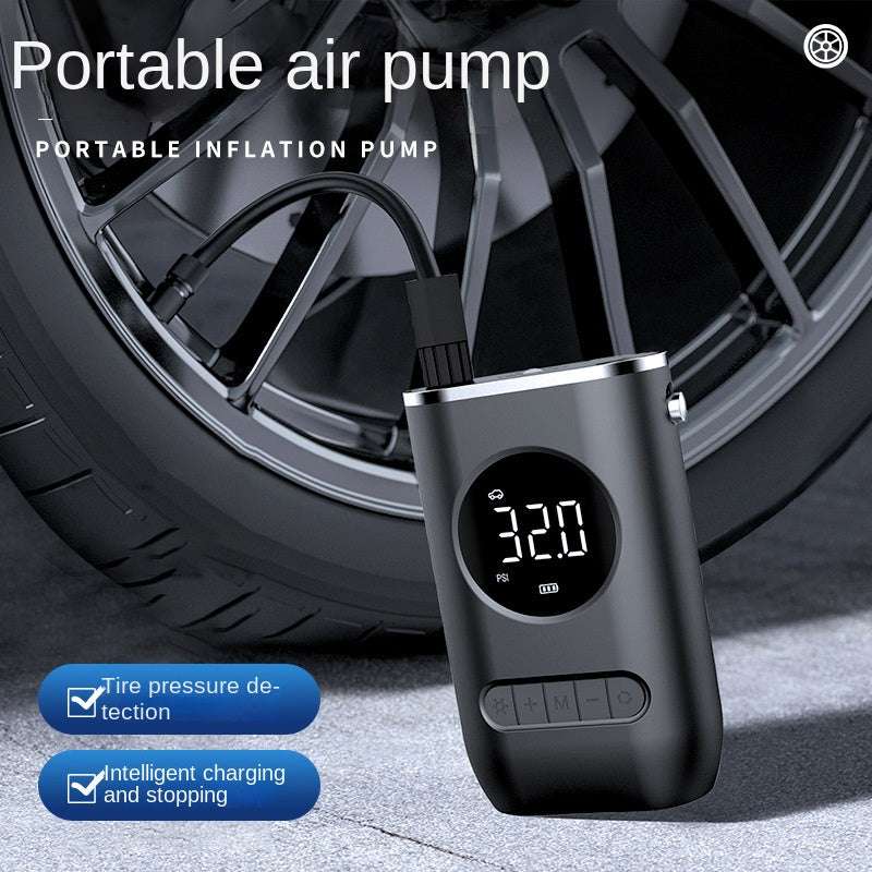 New Car Portable Inflator Pump Mini Bicycle Electric Tire Handheld Wireless Charging Super Car Inflator Pump - BOSS MANGO