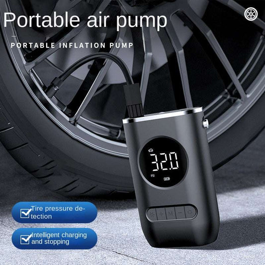 New Car Portable Inflator Pump Mini Bicycle Electric Tire Handheld Wireless Charging Super Car Inflator Pump - BOSS MANGO