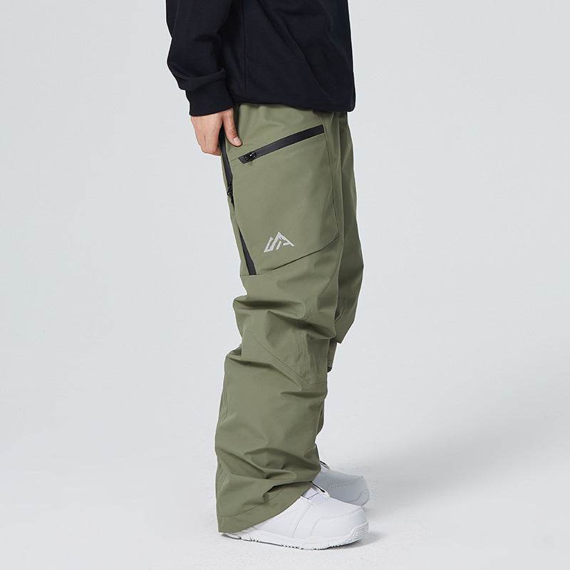 Army Green Thermal And Windproof Waterproof Pants Loose Professional Outdoor Snow Winter 6f681404-b8ca-445c-9624-21459b448734 Print Material