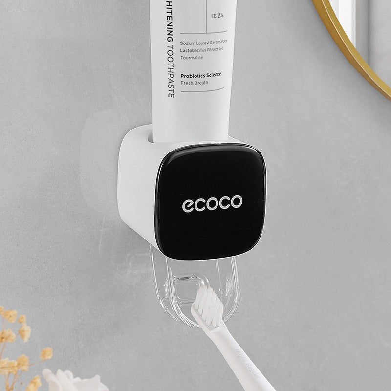 Wall - mounted Automatic Dust - proof Toothpaste Dispenser for Adults and Children - Bathroom Accessories Set