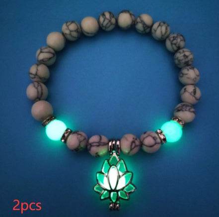 B 2pcs Energy Luminous Lotus Natural Stone Bracelet Yoga Healing Luminous Glow In The Dark Charm Beads Bracelet For Men Women Prayer Buddhism 724bb91e-0642-4f61-81bc-bb32bdbc3556 Print Material