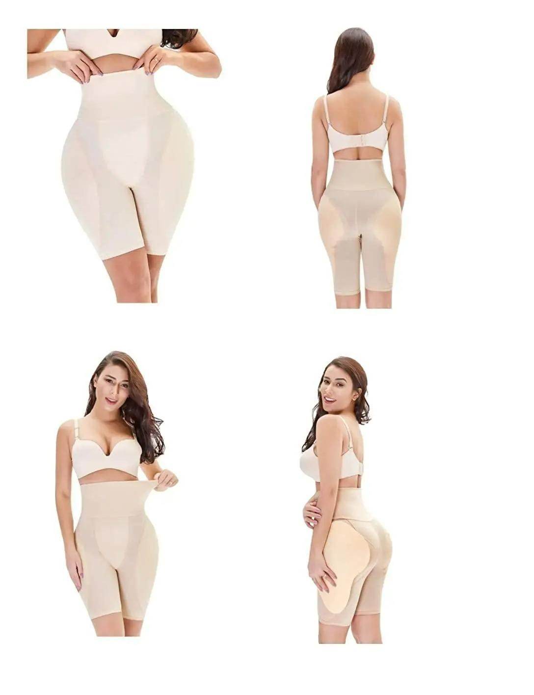 4-in-1 Shaper - Quick Slim Shape Wear Tummy, Back, Thighs, Hips - Black/Efffective Seamless Tummy Tucker (Multicolor, XXL) 7571663749