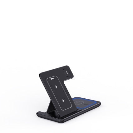 15W 3 In 1 LED Fast Wireless Charger Stand Foldable Charging Station For Smart Phone 15 14 13 12 11 IWatch 9 8 7 6 5 Airpods Pro - BOSS MANGO