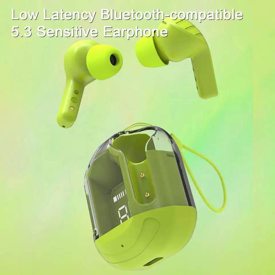 Crystal Portable LED Display Professional Clear Sound Wireless Earbuds – Superior Sound, Effortless Connectivity 7689188439