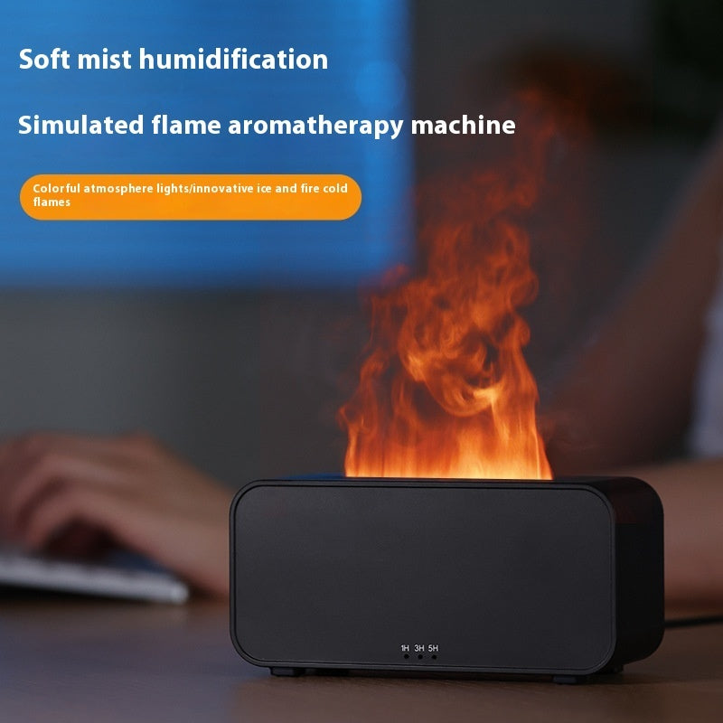 Timing Simulation Aroma Diffuser Usb Household Flame Humidifier  Aromatherapy Machine Spray Air Flame Humidifier Diffuser - BOSS MANGO