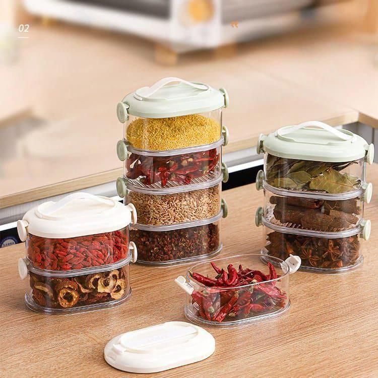 4 Layer Storage Spice Box (Pack of 4) 8453087577