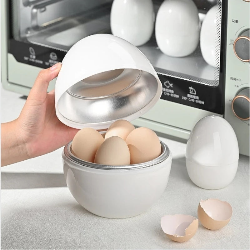 Capacity For 4 Eggs Microwave Egg Steamer Boiler Cooker Easy Quick 5 Minutes Hard Or Soft Boiled Kitchen Cooking Tools Kitchen Gadgets - BOSS MANGO