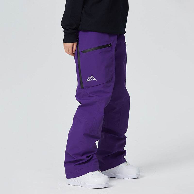 Purple Thermal And Windproof Waterproof Pants Loose Professional Outdoor Snow Winter 903d33ac-df31-4464-bfbb-bf04d22084b0 Print Material