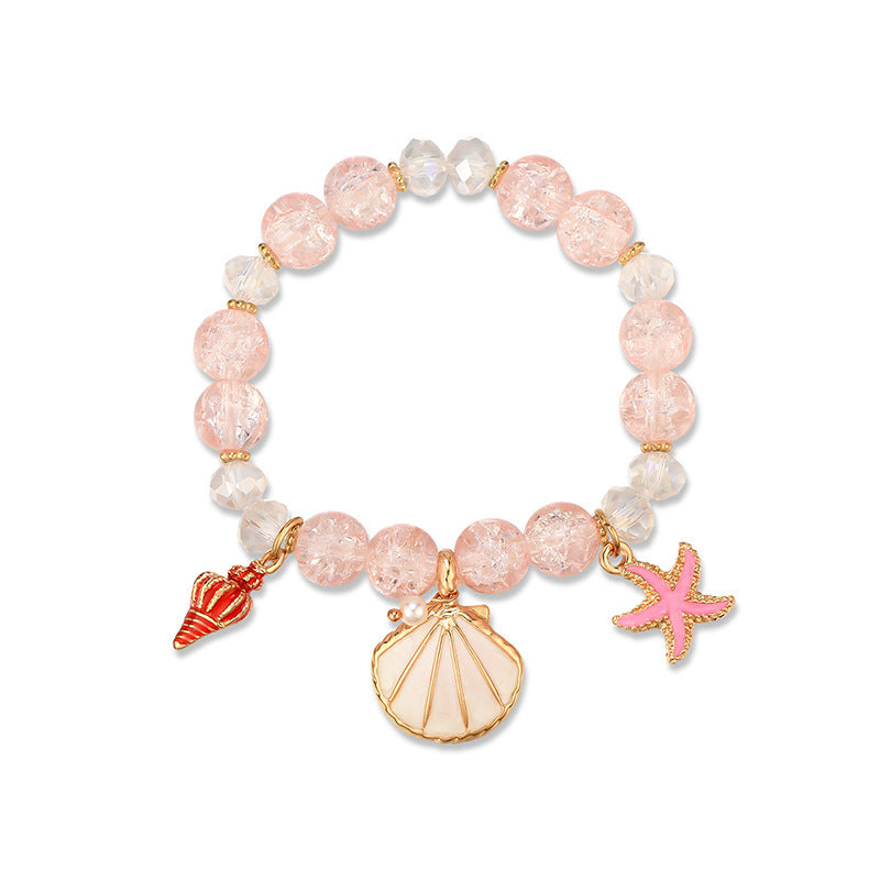 Hot Selling Starfish And Scallop Alloy Beaded Bracelet - BOSS MANGO