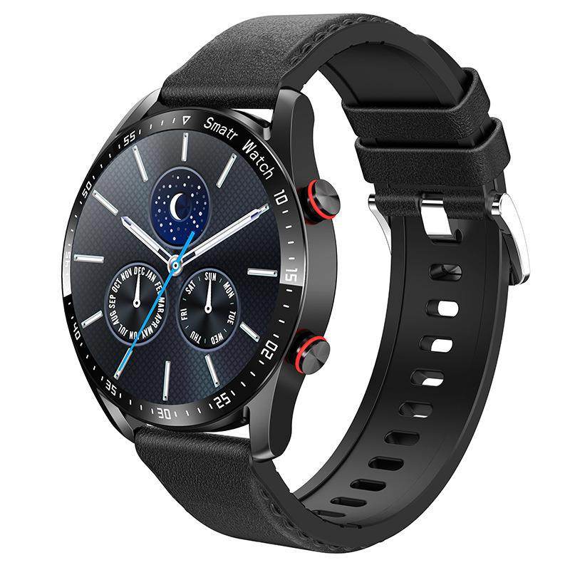 Black skin Smart Watch ECG+PPG Business Stainless Bluetooth Call Smart Watch BBF39B7DC0A9DB4F0972E453CD406058