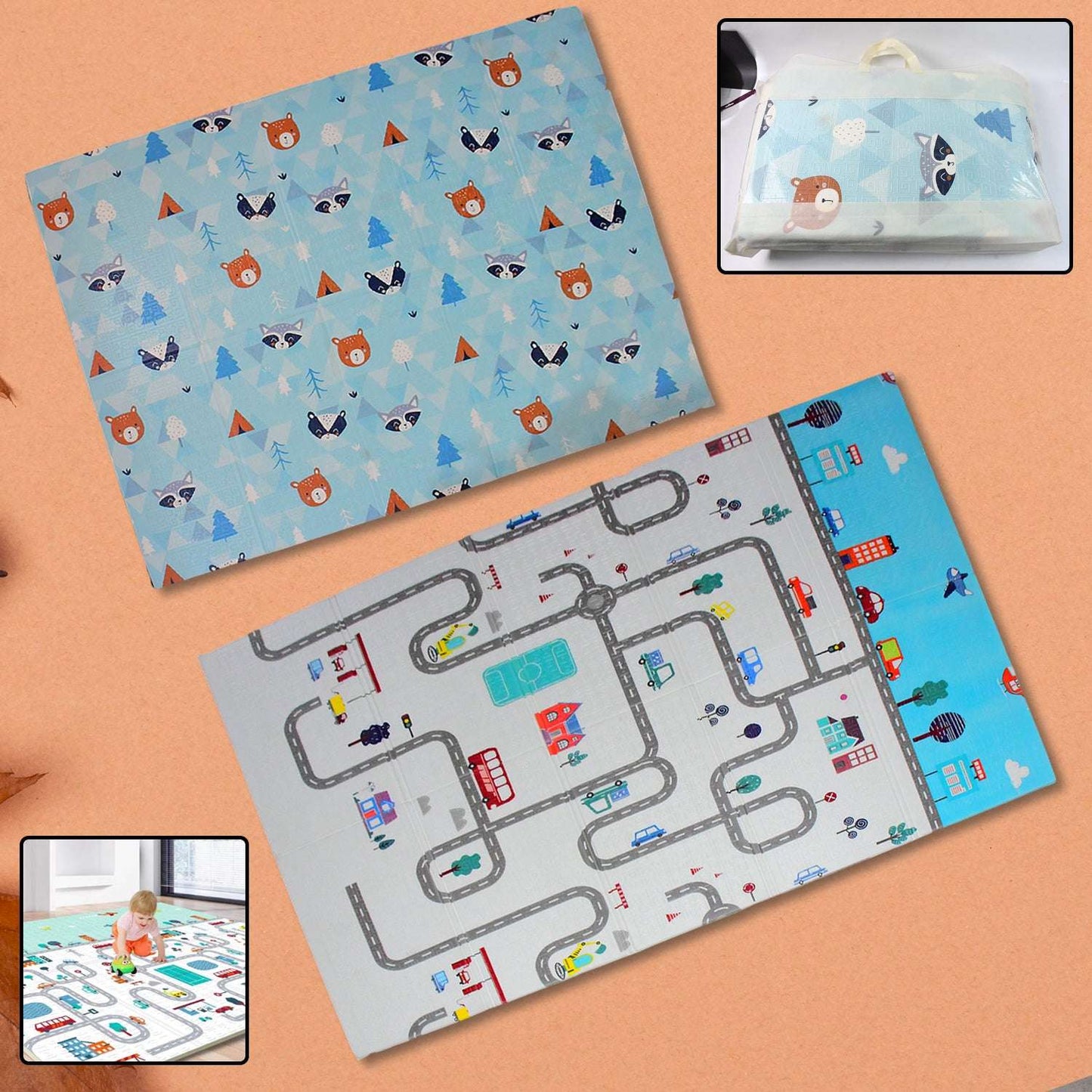 Baby Play Mat Foam Play Mat For Baby Floor Play Baby Crawling Mat (180x120 Cm  1 Pc) - BOSS MANGO