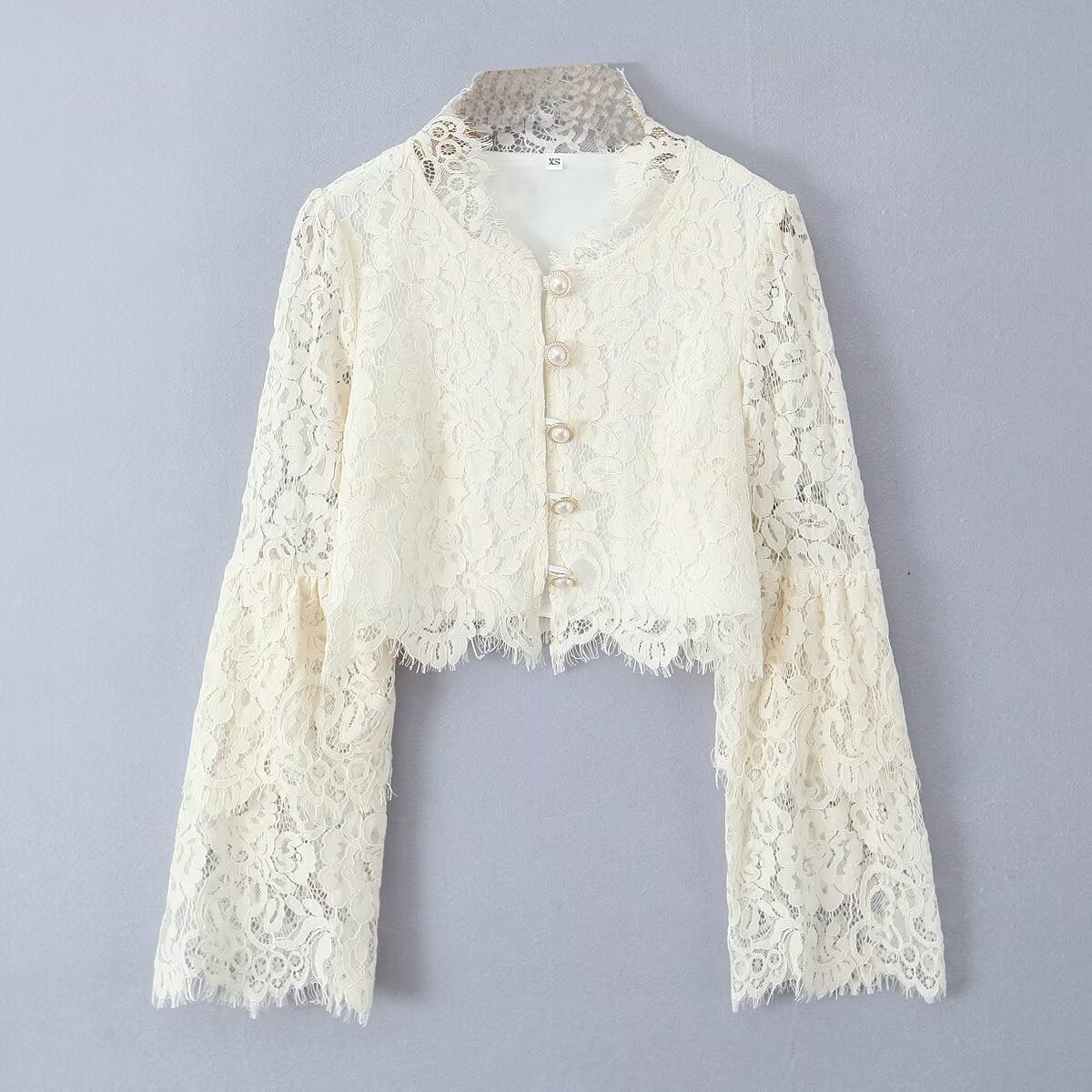 New Fashion Lace Collar Lace Top