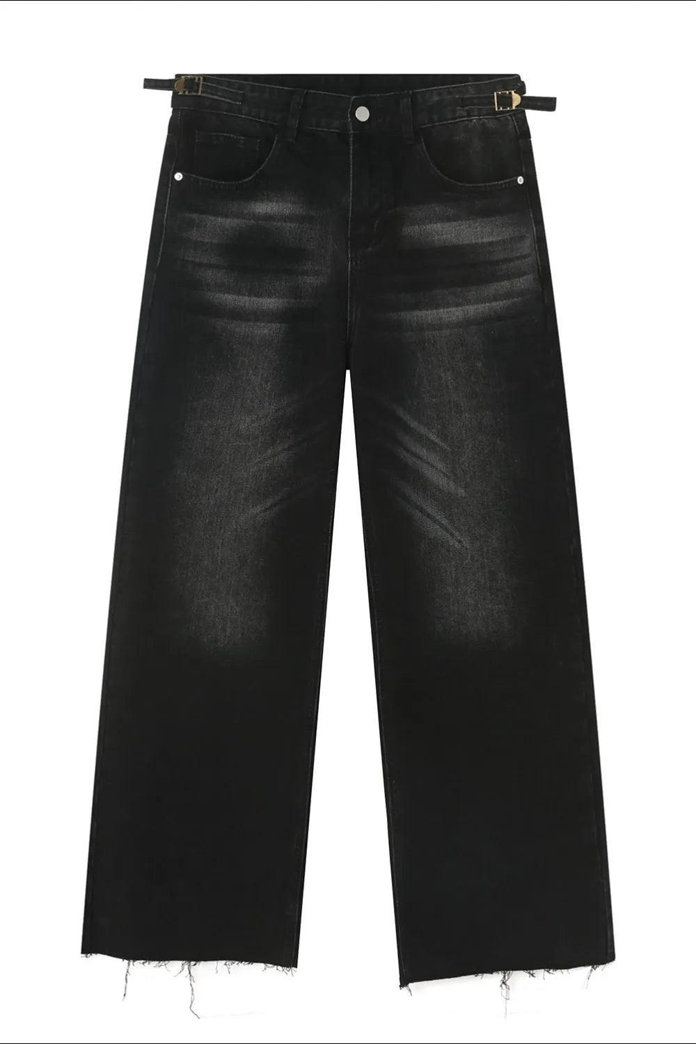 BOSS MANGO - Raw Hem Straight Leg Jeans