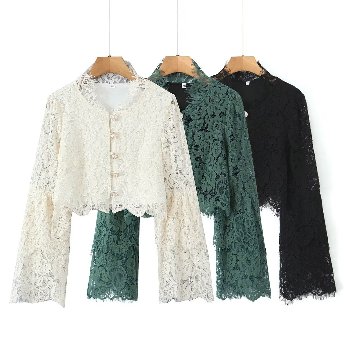 New Fashion Lace Collar Lace Top