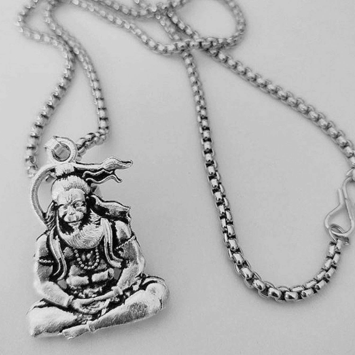 Hanuman Ji Pendant  Chain Religious Jewellery For Men And Women (1 Pc) - BOSS MANGO