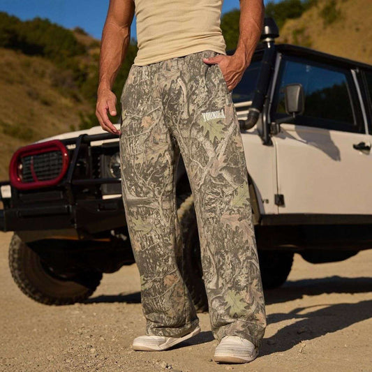 Casual Pants Digital Camouflage Printing Straight-leg Trousers