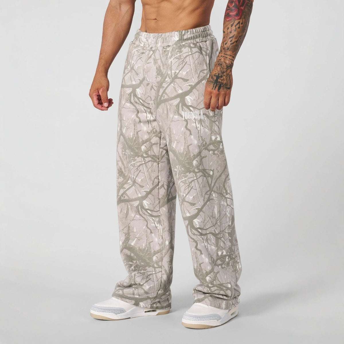 Casual Pants Digital Camouflage Printing Straight-leg Trousers