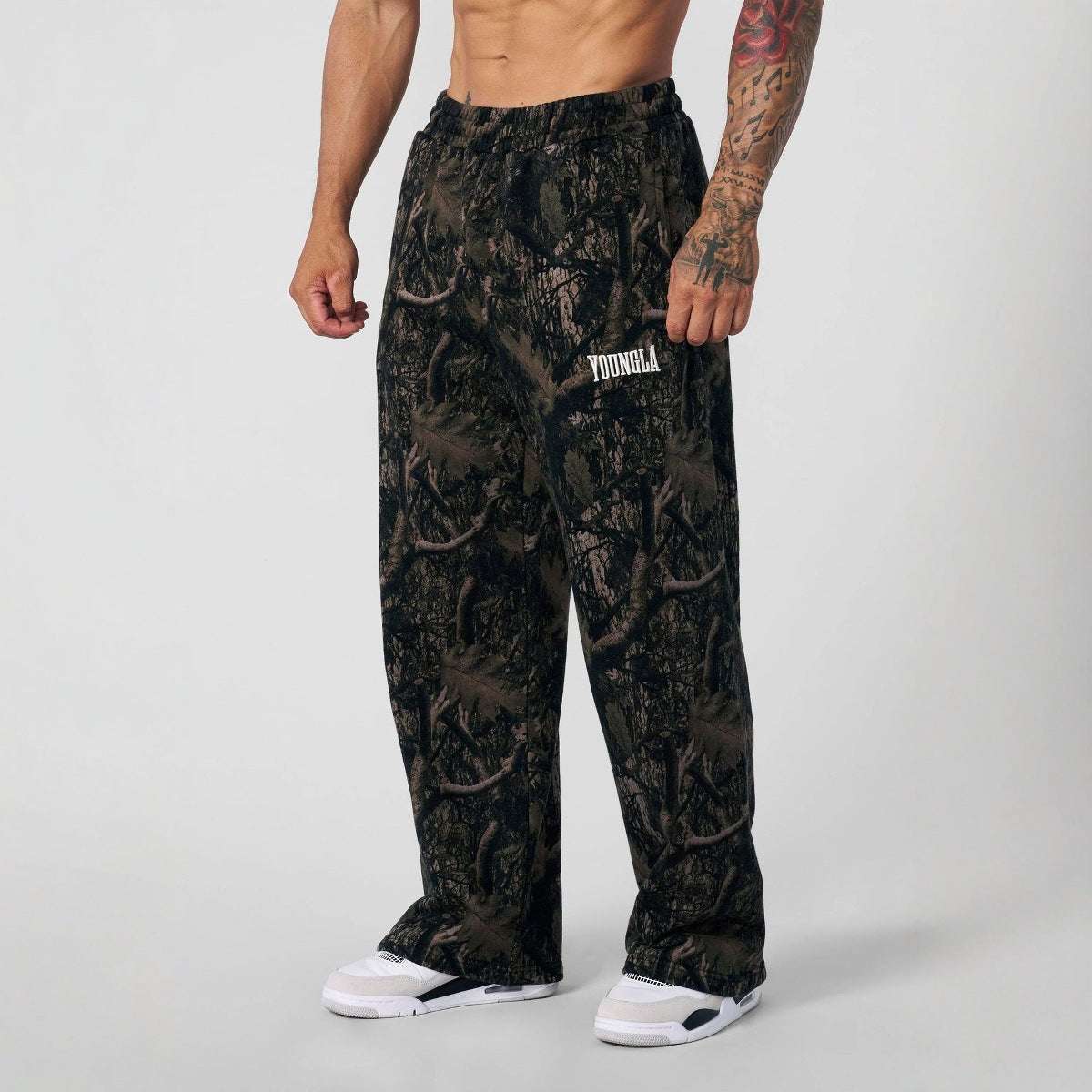 Casual Pants Digital Camouflage Printing Straight-leg Trousers