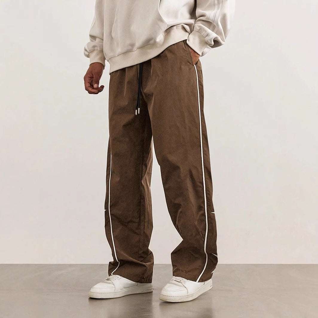 Embroidered Leisure High Street Retro Trousers Male