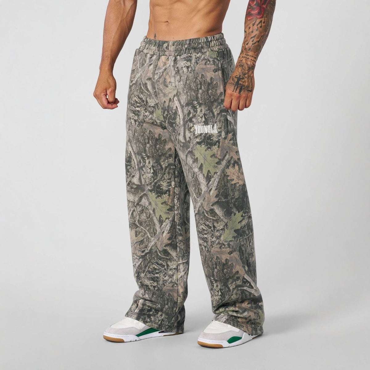 Casual Pants Digital Camouflage Printing Straight-leg Trousers