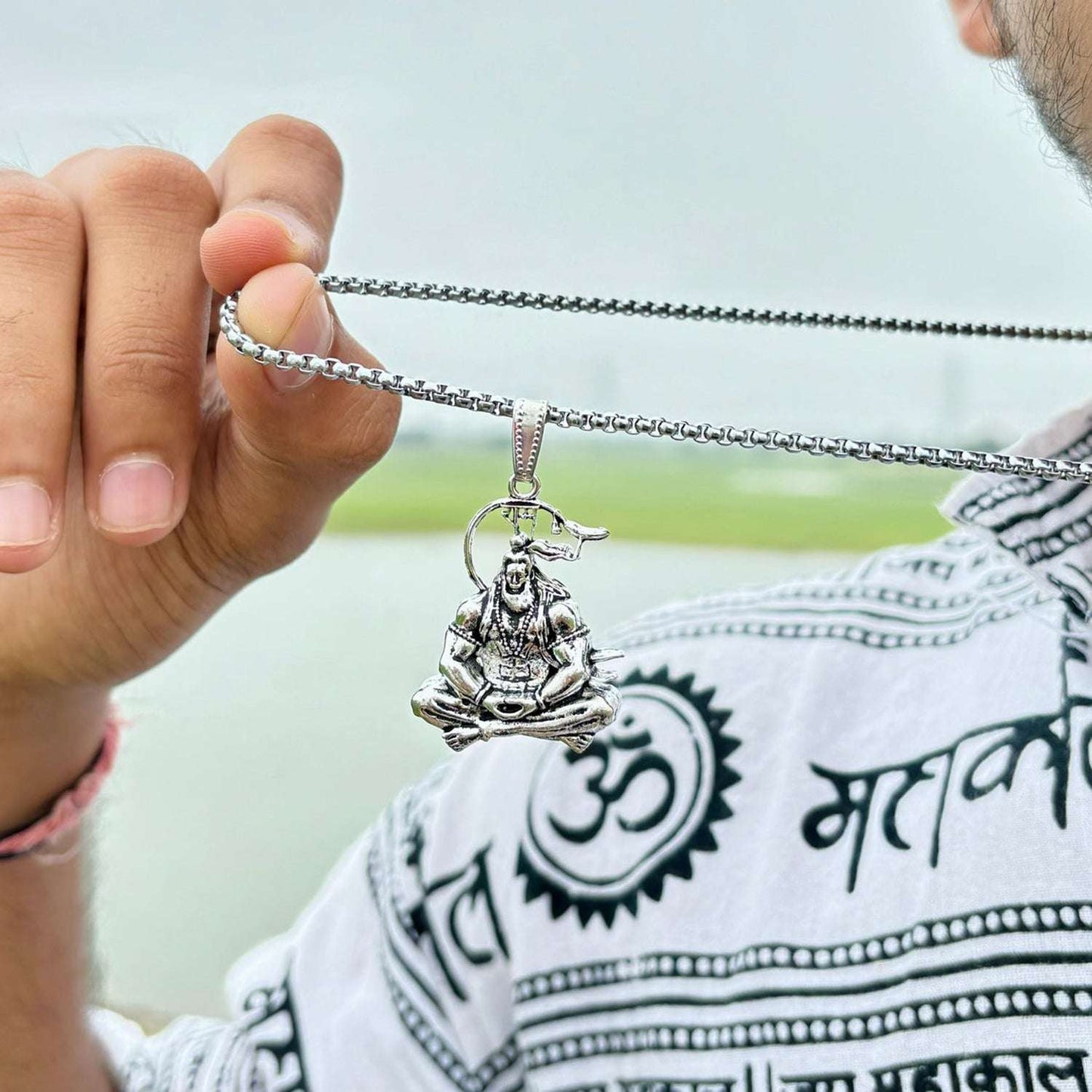 Hanuman Ji Pendant  Chain Religious Jewellery For Men And Women (1 Pc) - BOSS MANGO