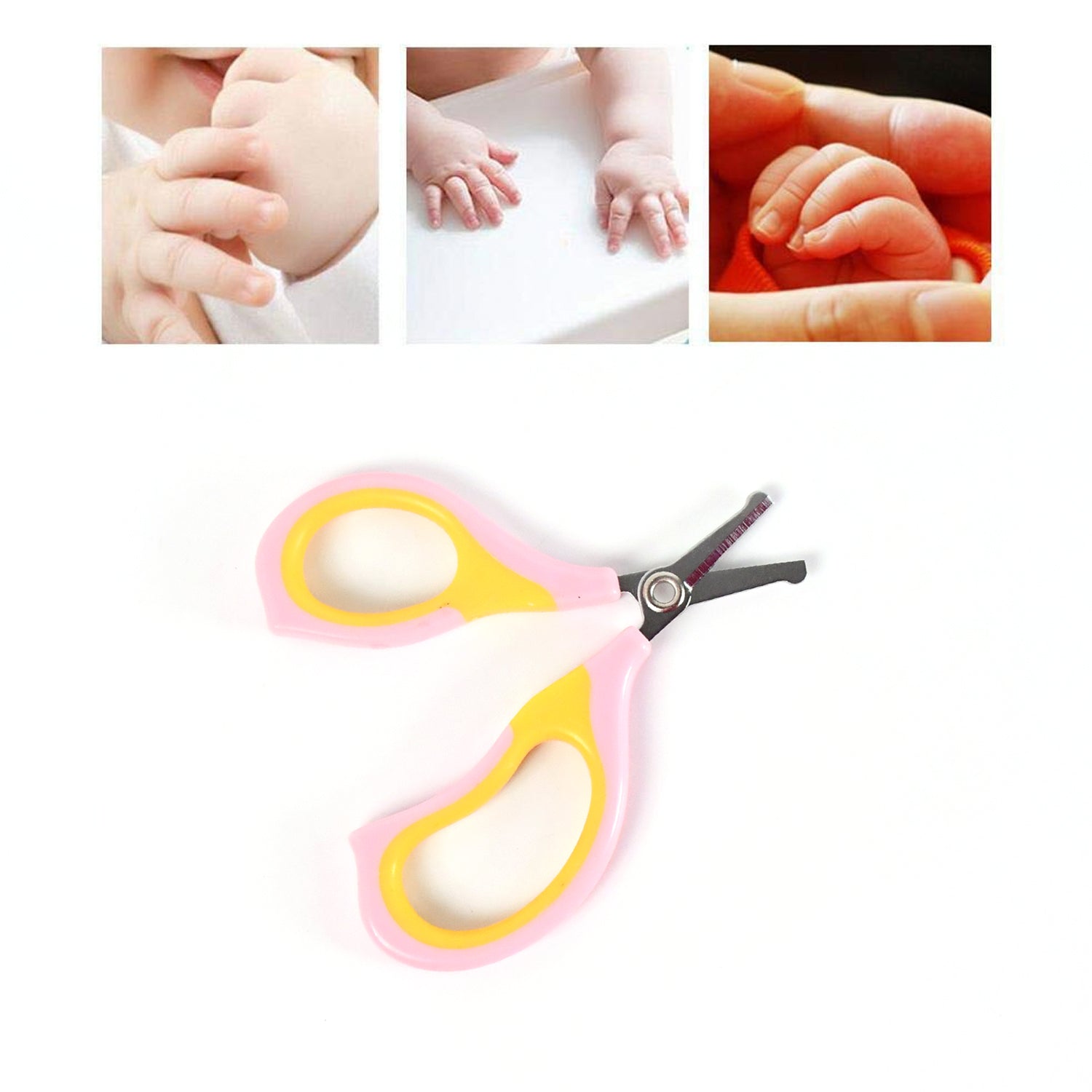 Baby Safety Nail Cutter Scissors For Safe Nail Clipping (1 Pc  Mix Color) - BOSS MANGO