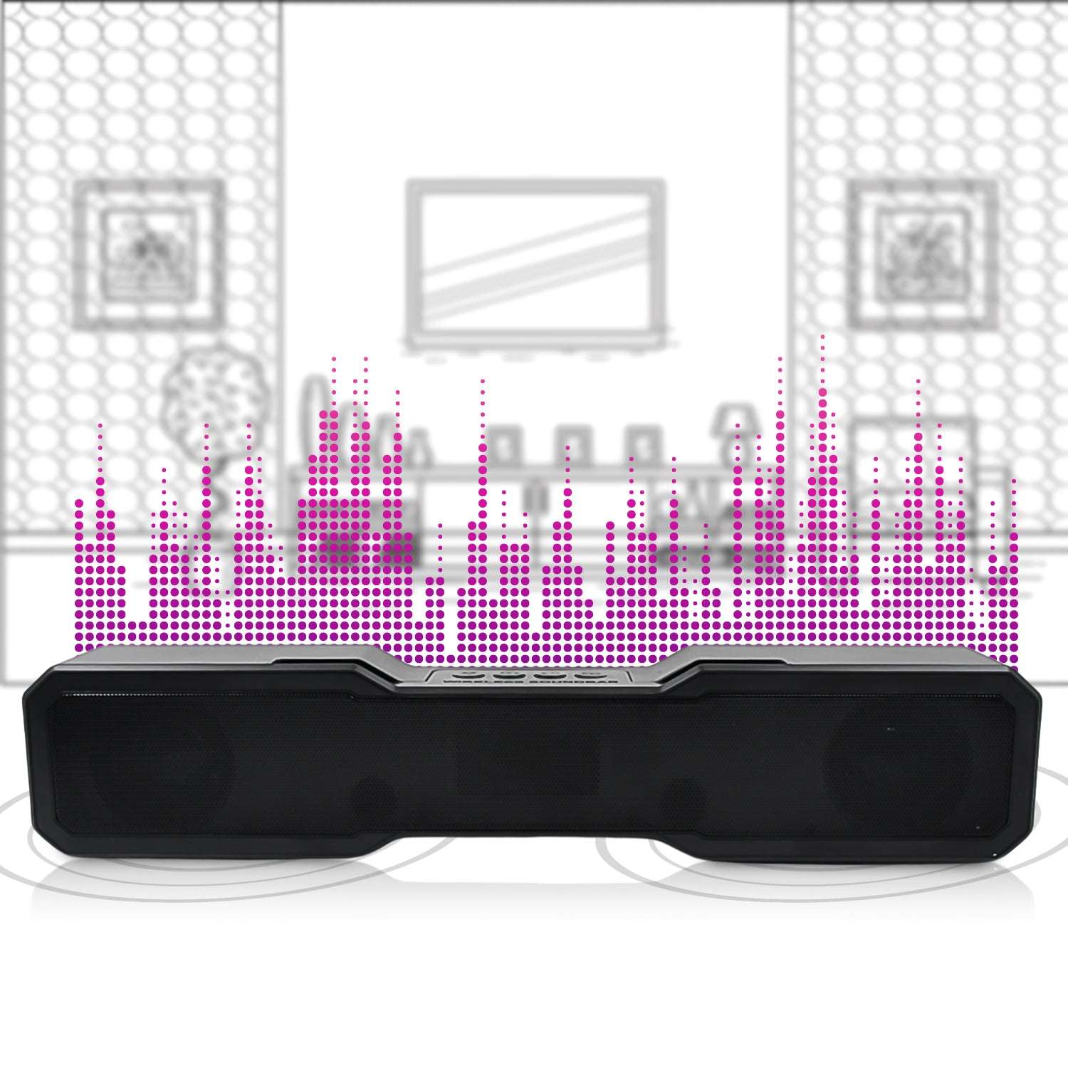 3d Sound Wireless Bluetooth Speaker (1 Pc) - BOSS MANGO