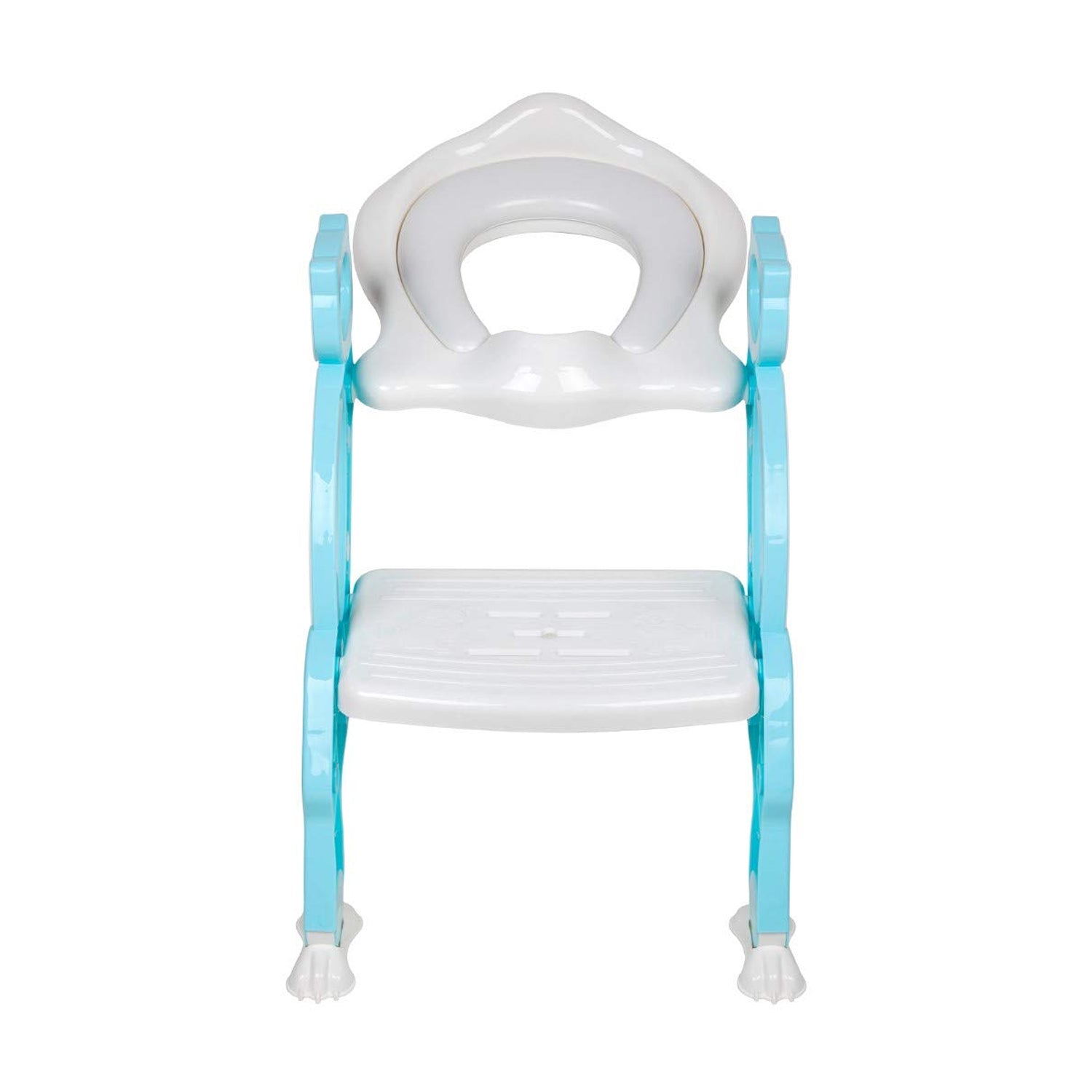 8492 2 In 1 Potty Training Toilet Seat With Step Stool Ladder For Boy And Girl Baby Toddler Kid Childrens Toilet Training Seat Chair With Soft Padded Seat And Sturdy Non-slip Wide Step Make Potty Easier For Your Kids (Multi-color) - BOSS MANGO