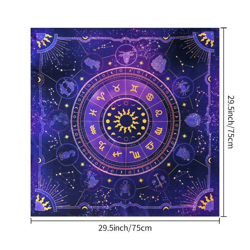 Tarot Tablecloth Board Game Decorative Cloth Have Your Power Mandala Moon Phase Floral Butterfly Tablecloth