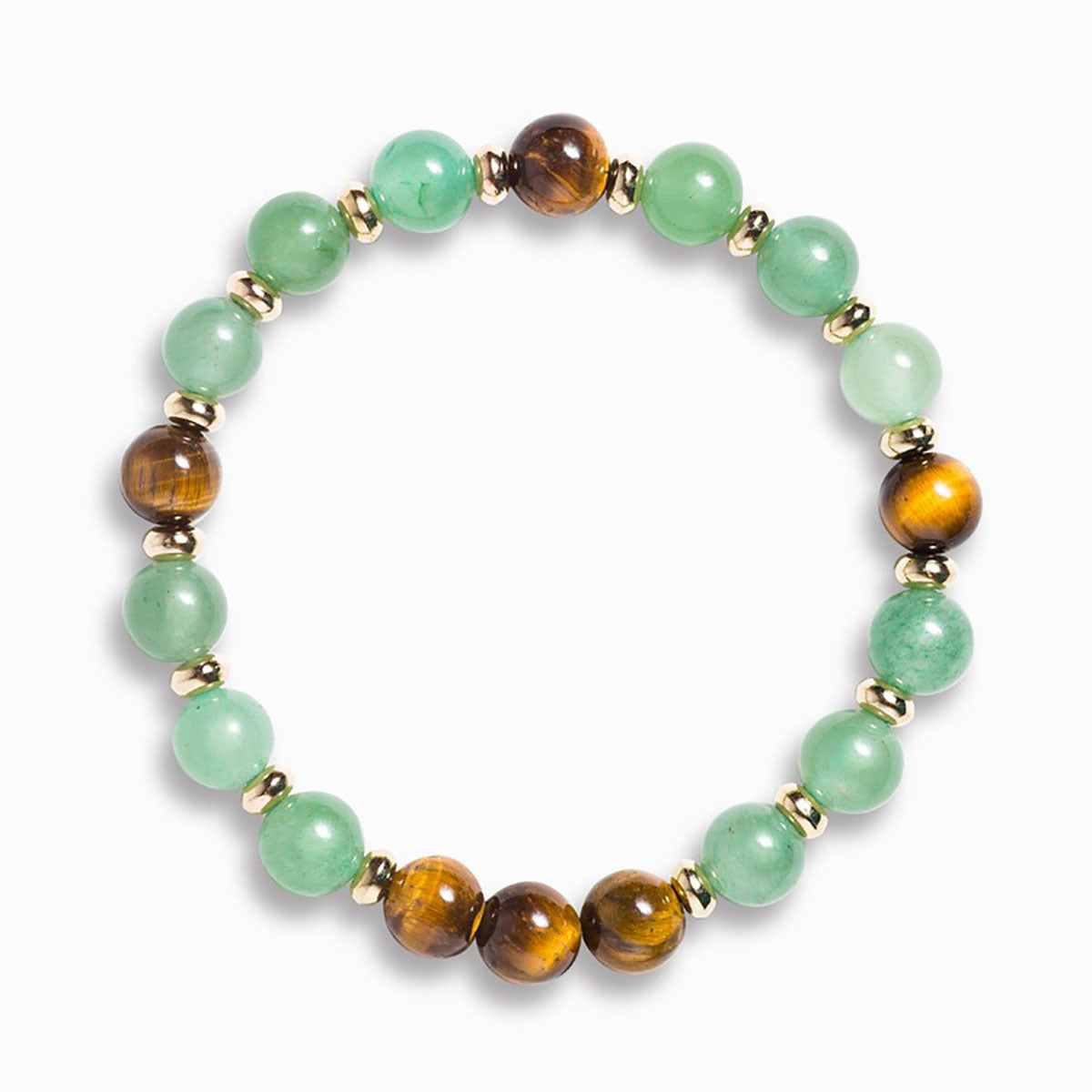 Women's Handmade Bracelet Natural Green Aventurine - BOSS MANGO