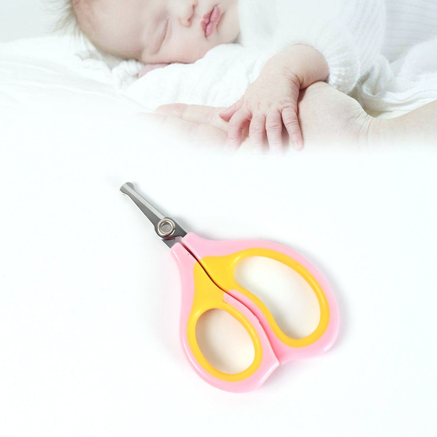 Baby Safety Nail Cutter Scissors For Safe Nail Clipping (1 Pc  Mix Color) - BOSS MANGO