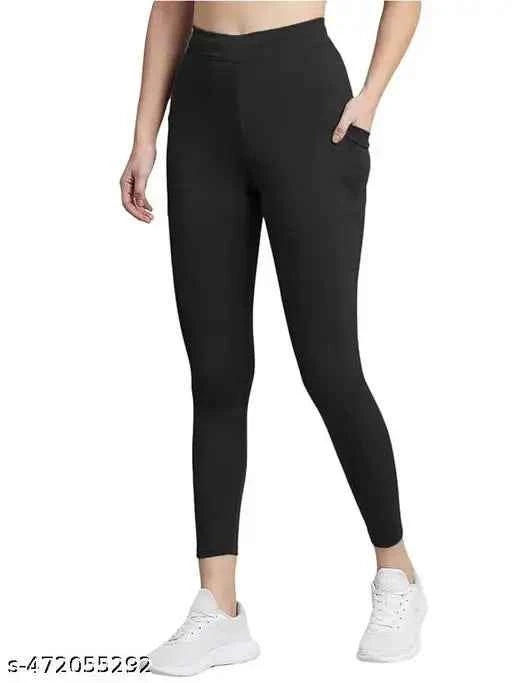 Tight for Women | Yoga Pant | Tight | Pant | Activewear | Sport Pant Workout Pants with Side Pockets/Stretchable Tights/Highwaist Sports Fitness Yoga Track Pants for Women & Girls