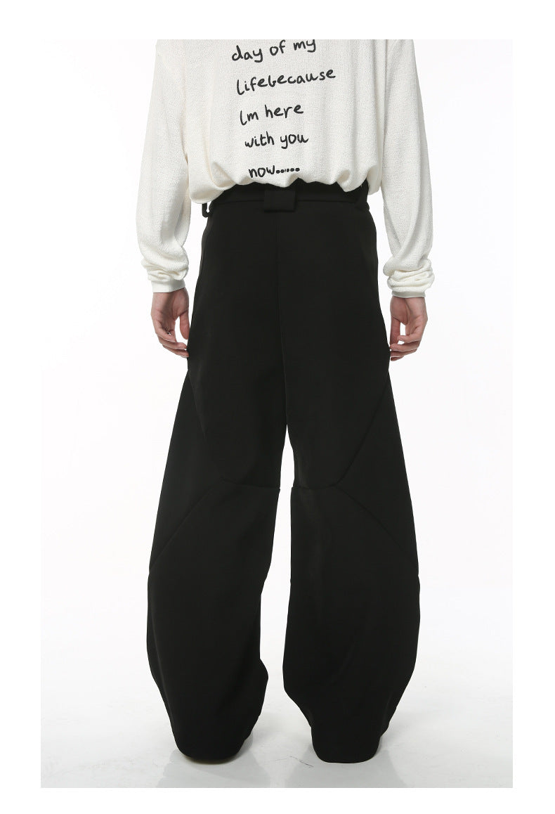 American Retro High Street Double-headed Zipper Casual Pants - BOSS MANGO