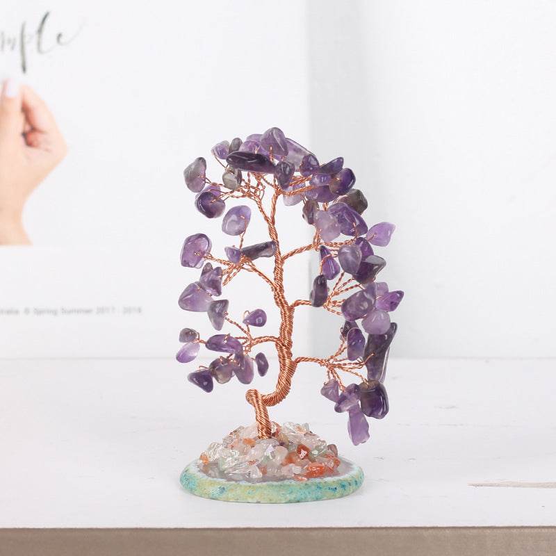 Amethyst 🌿 Japanese Healing Crystal Tree – Citrine &amp; Red Agate Table Ornament 🌿 d4237fb4-c8f2-49fc-bceb-616ed3a8d45d Print Material