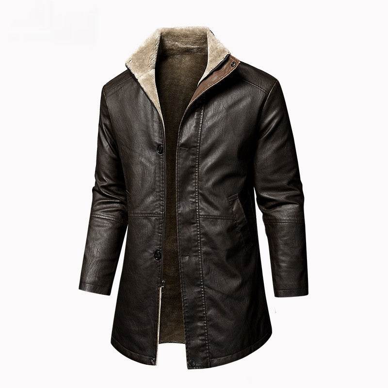Men's Leather Extended Plus Size Men's PU Leather Coat d707f53c-f90b-48f3-9f75-ee0359be3812_fine