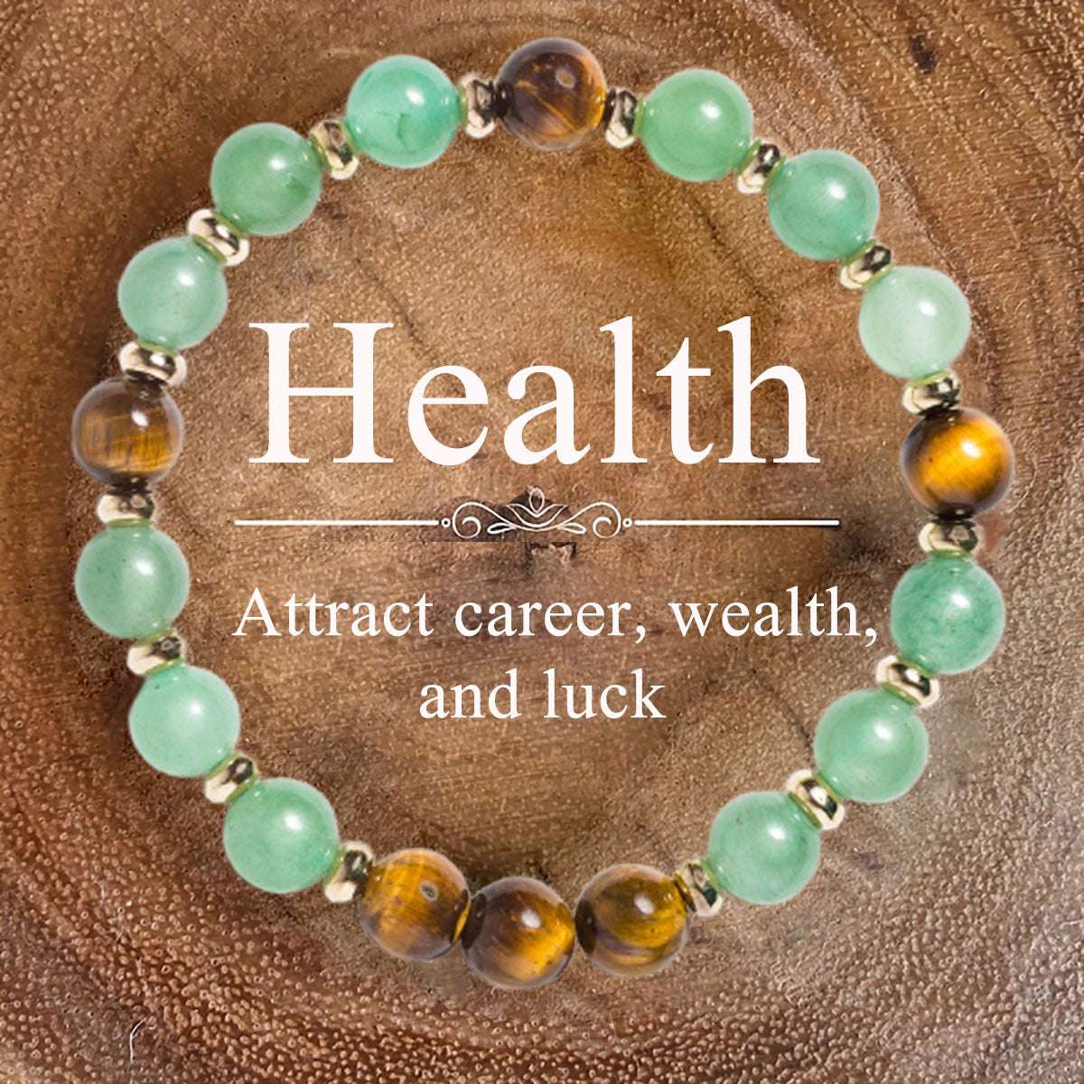 Women's Handmade Bracelet Natural Green Aventurine