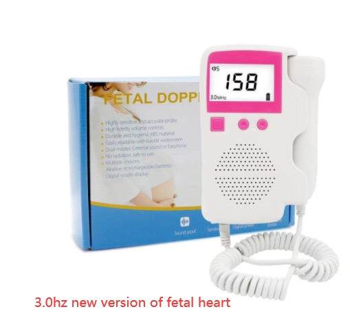 Pink 3.0hz fetal favorite Fetal Heart Rate Monitor Home Pregnancy Baby Fetal Sound Heart Rate Detector e624b389-b010-4385-923a-2b10e0fa6862