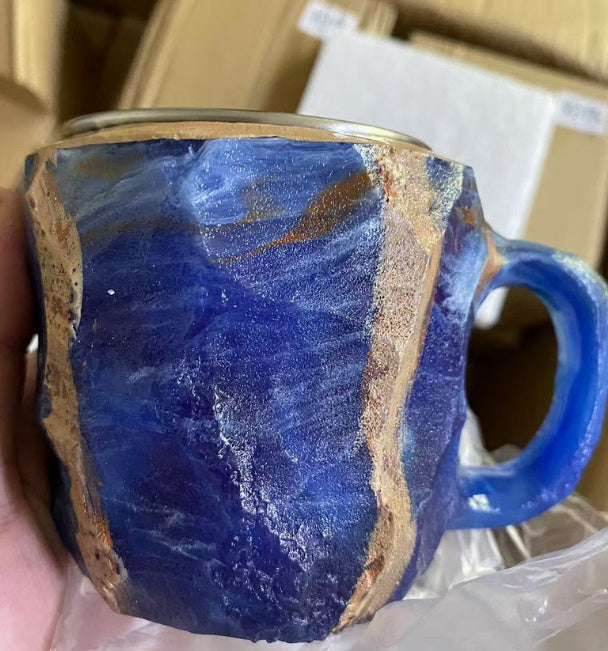 Blue 10cm High Flat mouthed inner liner 400ml Resin Mineral Crystal Coffee Mugs With Handles Elegant Fake Mineral Crystal Cup For Workplace Home Decor Christmas Gift Kitchen Gadgets e8630902-4a70-430a-aa63-bfc2c1e3c0c4-_16 Print Material