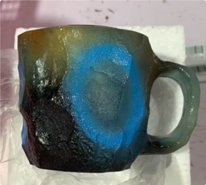 Blue A 10cm High Flat mouthed inner liner 400ml Resin Mineral Crystal Coffee Mugs With Handles Elegant Fake Mineral Crystal Cup For Workplace Home Decor Christmas Gift Kitchen Gadgets e9b9aea6-1b07-4371-bcf6-cc2394716cf1 Print Material