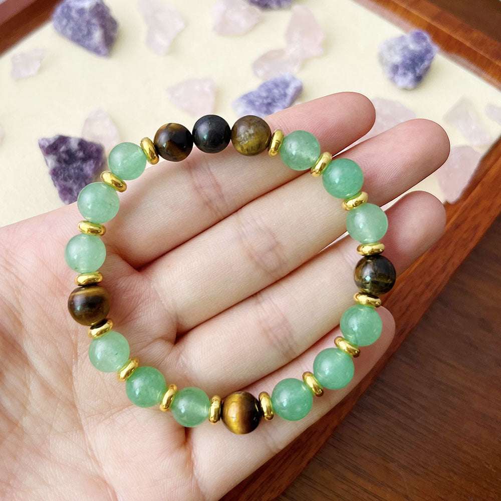 Women's Handmade Bracelet Natural Green Aventurine