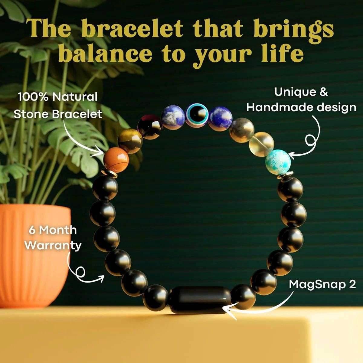 9 Chakra Healing Bracelet for Balance