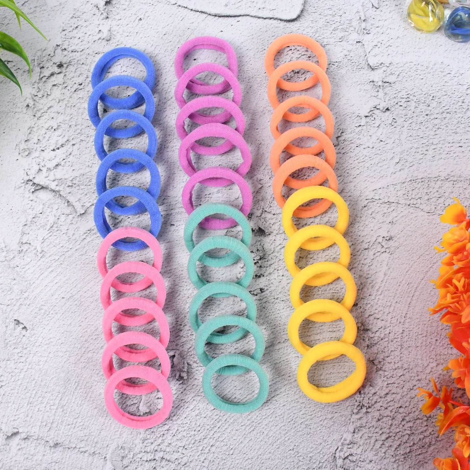 Mini Hair Ties Mini Hairlines Mini Hairbands (30 Pcs Set) - BOSS MANGO