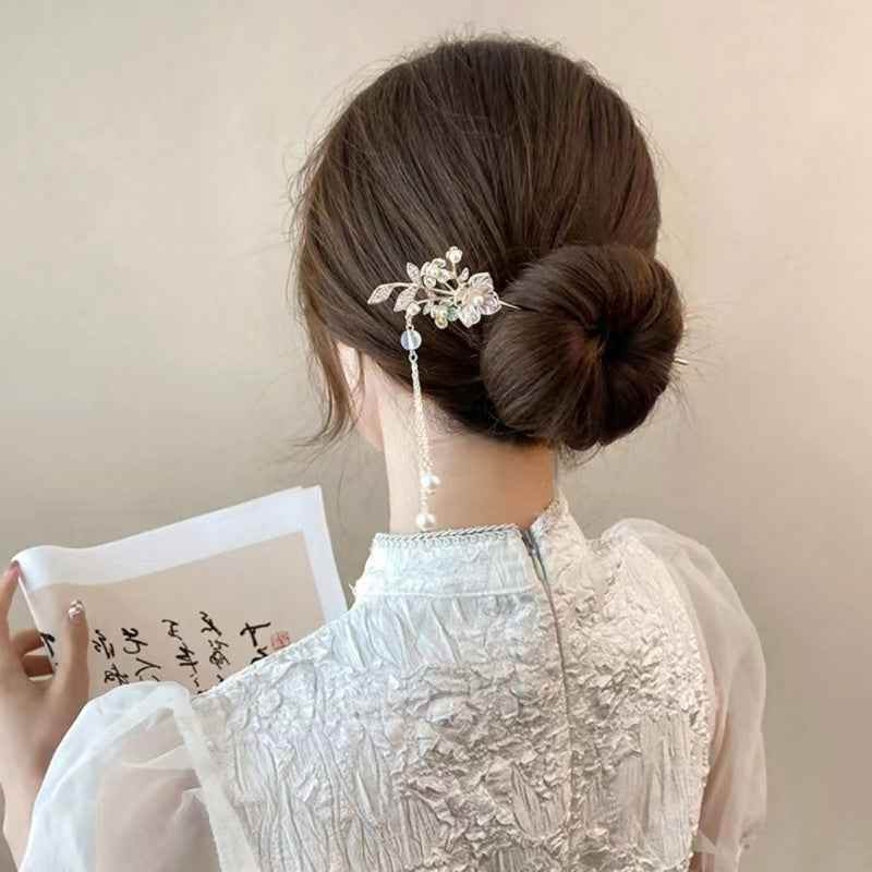 BOSS MANGO Luxury Floral Hair Jewelry for Elegant Styles vendor-luxury-floral-hair-jewelry-womens-hair-accessory Print Material