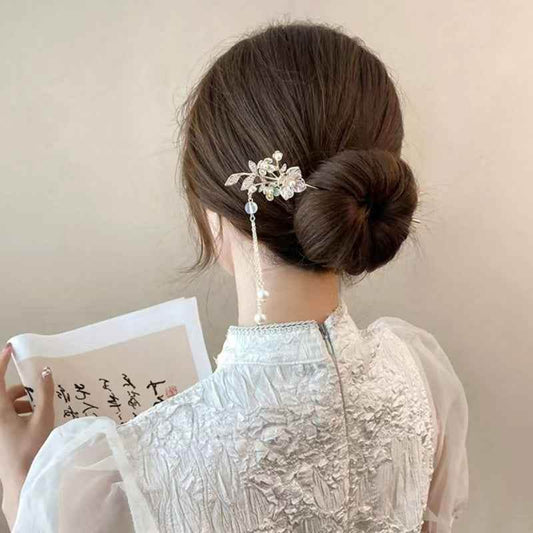 BOSS MANGO Luxury Floral Hair Jewelry for Elegant Styles vendor-luxury-floral-hair-jewelry-womens-hair-accessory Print Material